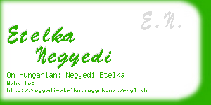 etelka negyedi business card